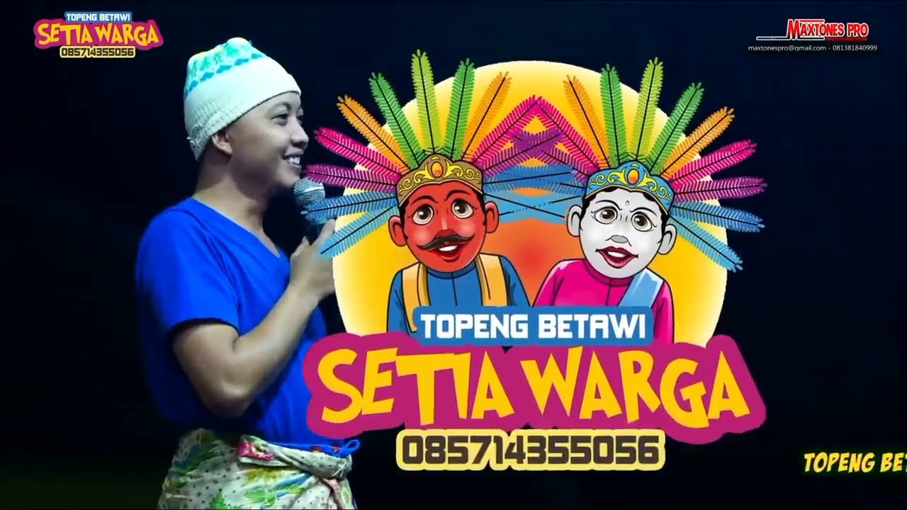 Topeng Betawi Setia Warga H Bokir Putra di Cikarang Barat