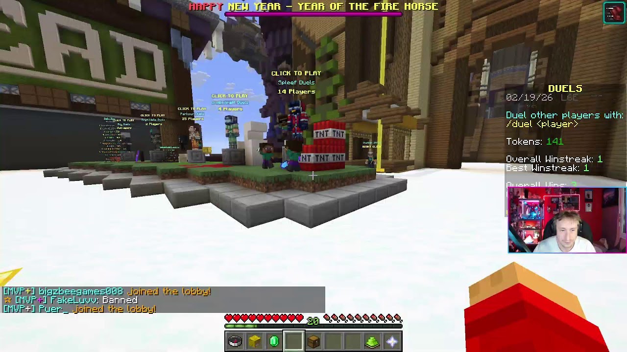 [Minecraft] Soirée sur Hypixel en full mini-jeu, trop des barres