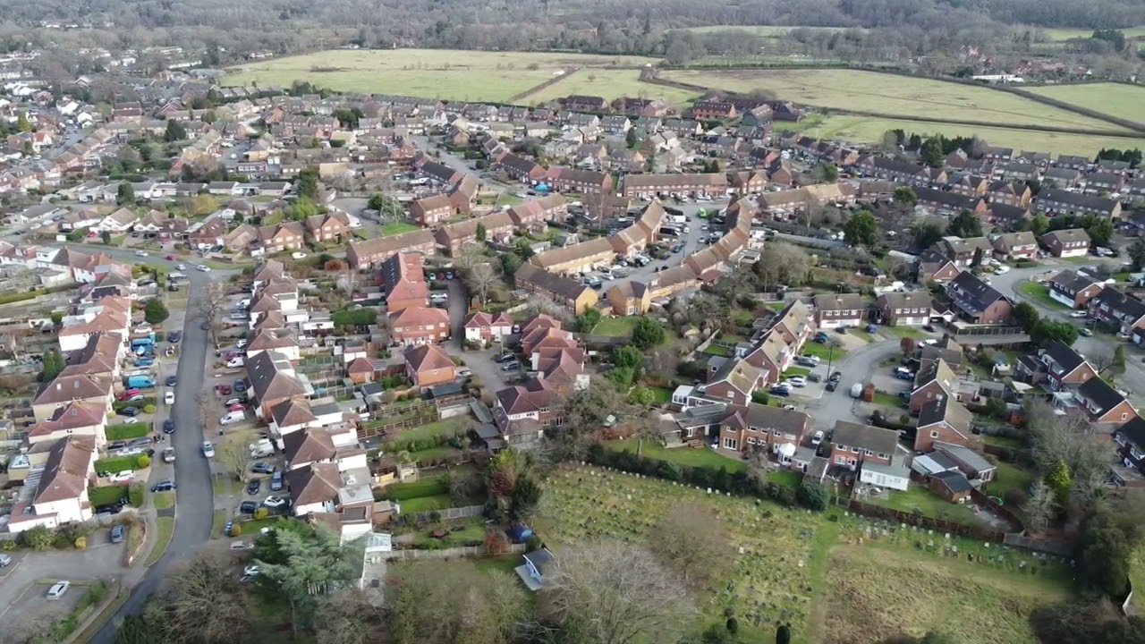 The Village of West Byfleet aerial exploration