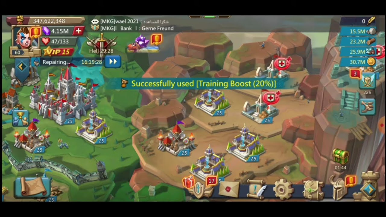 let's train some troops for my rally trap! Lords Mobile