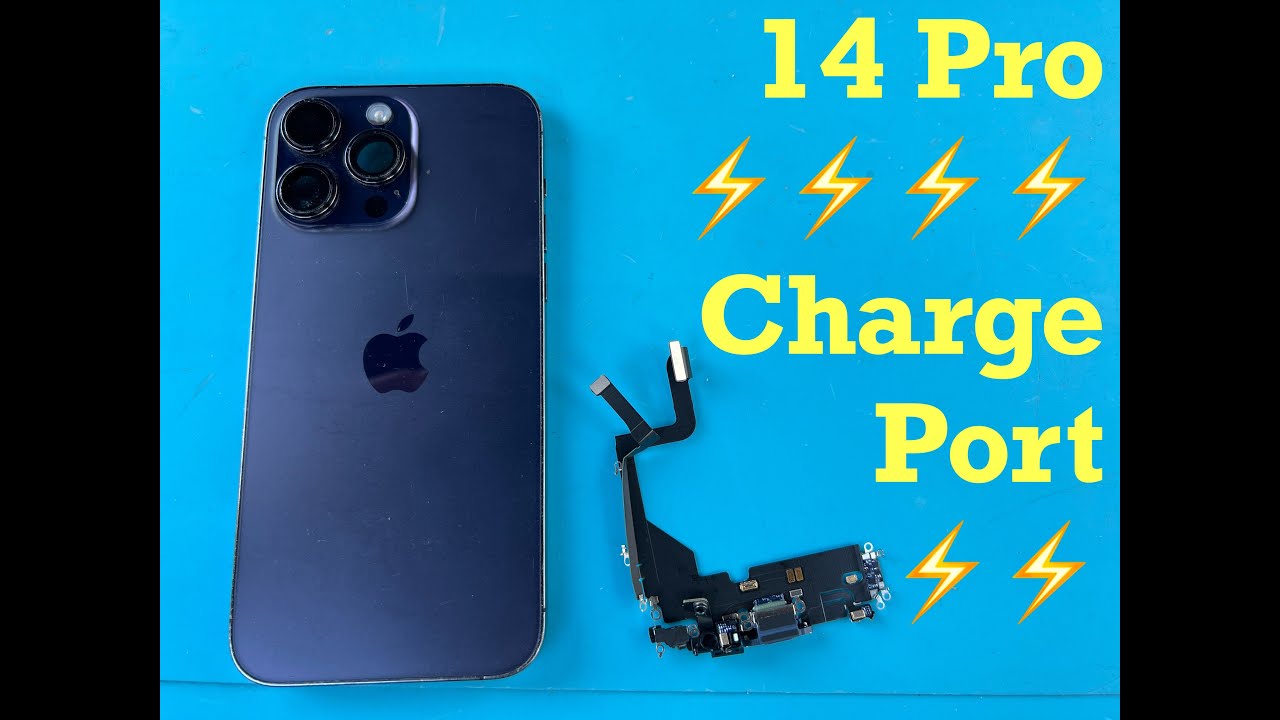 iPhone 14 Pro  charging port charging dock replacement | DIY | nothing left out
