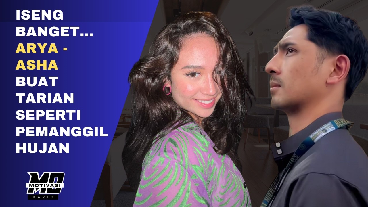VIRAL! Arya Saloka dan Asha Assuncao Joget Depan Lobi Hotel, Netizen: Pemanggil Hujan Nih!