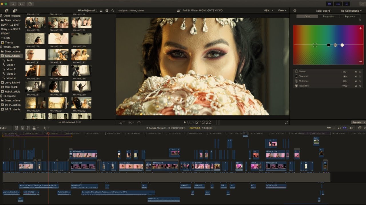 8 Fast & Easy FCPX Shortcuts for Editing Wedding Films