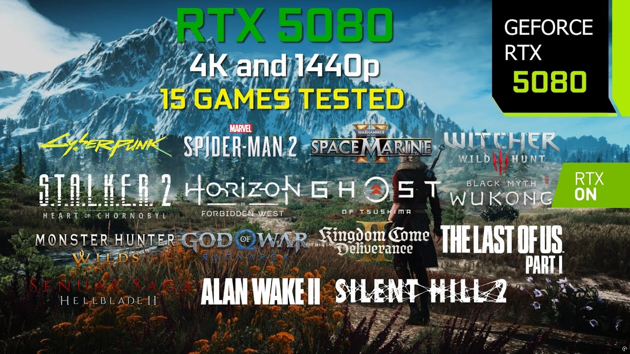 GeForce RTX 5080 - Test in 15 Games at 4K and 1440p | DLSS 4 MFG | Ray Tracing | i7 14700F