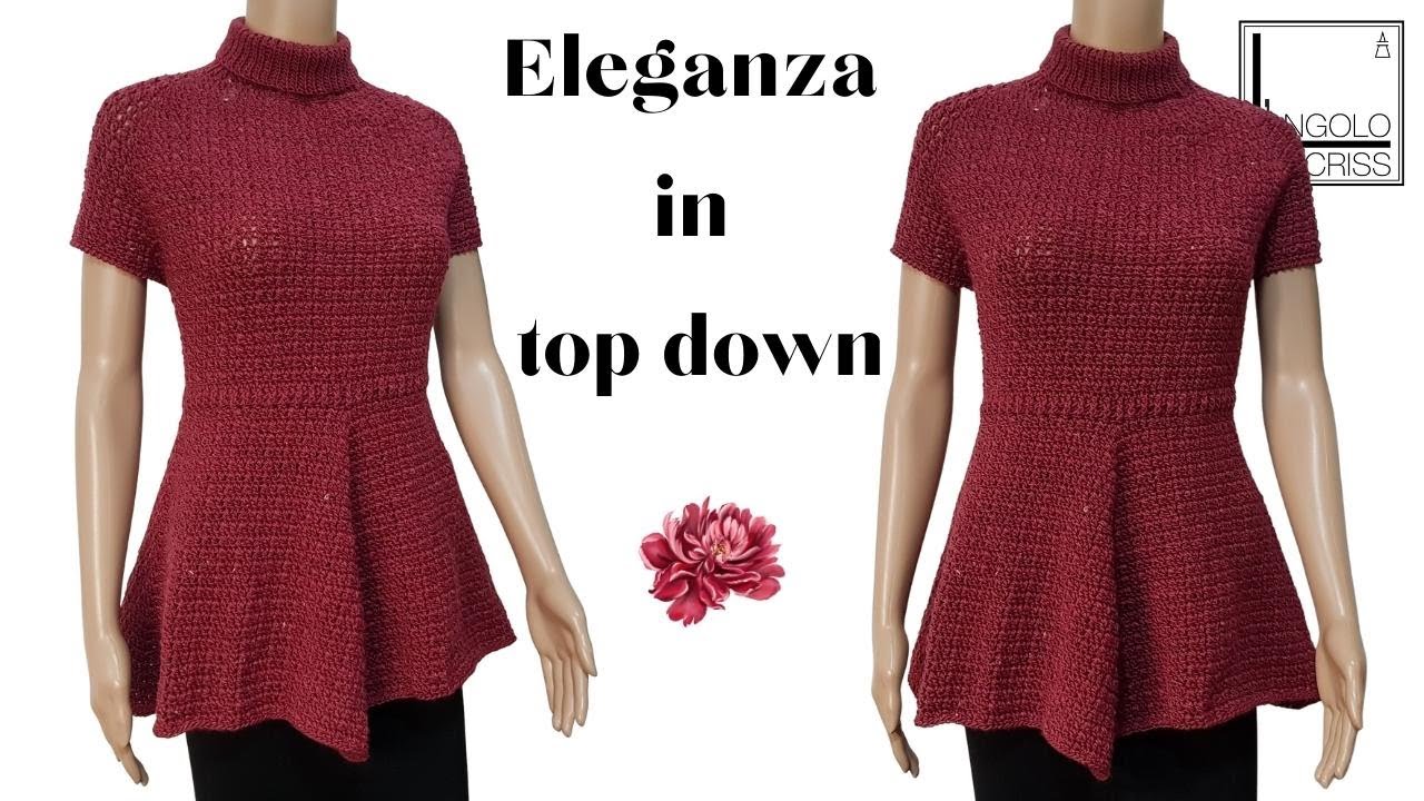 Maglia all'uncinetto DRUSILLA - top down