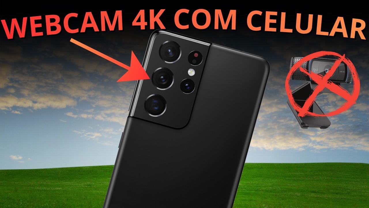Usar o CELULAR como WEBCAM via USB com DroidCam