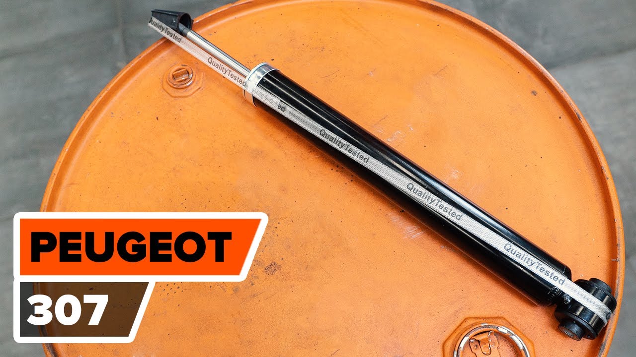 Cum se inlocuiesc amortizorul de șoc de pe spate pe PEUGEOT 307 TUTORIAL | AUTODOC