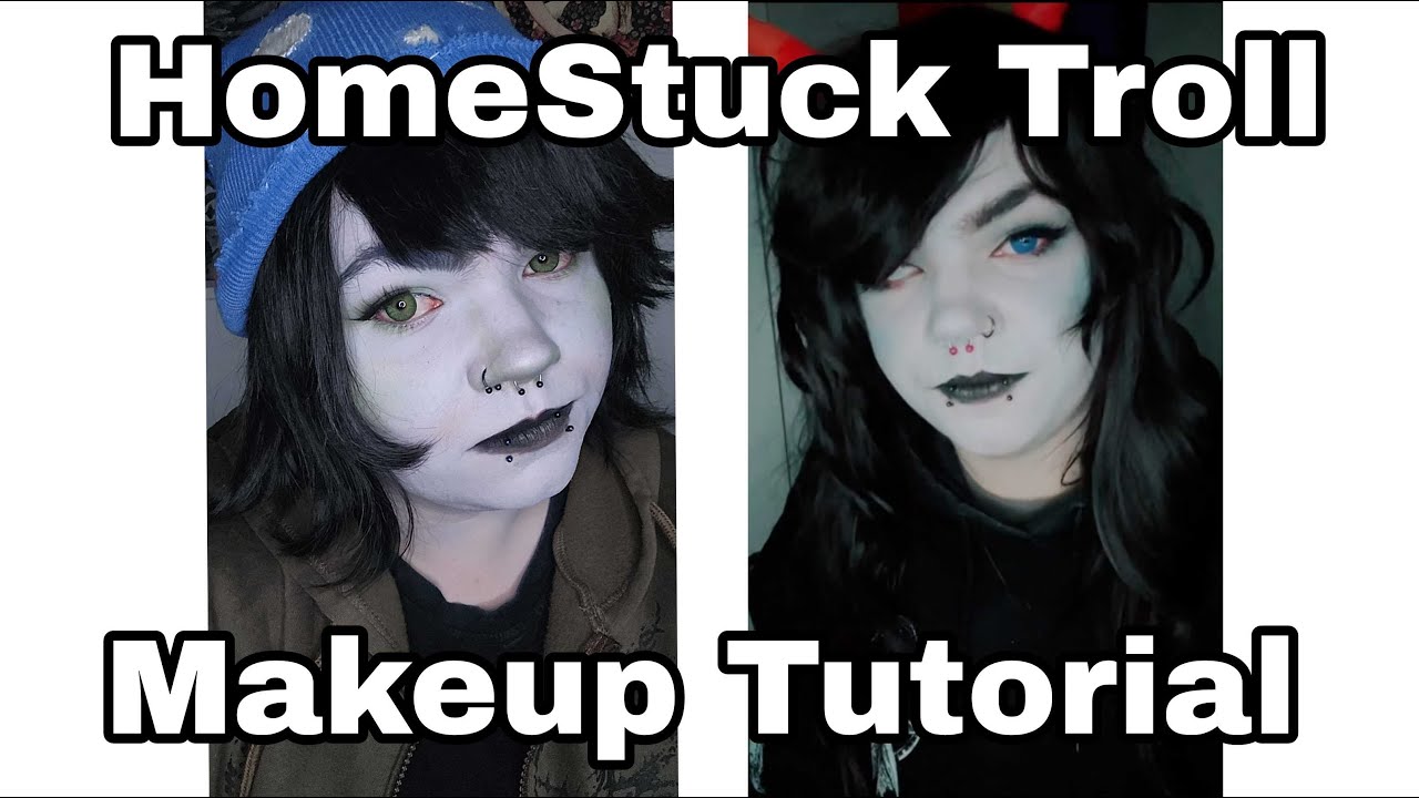 HomeStuck Troll Makeup Tutorial 2025