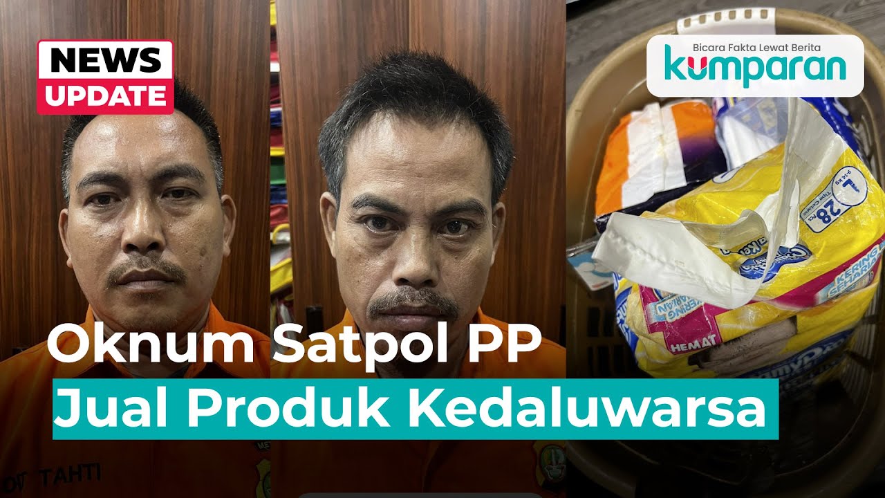 Oknum Satpol PP Ditangkap Jual Makanan Hingga Popok Kedaluwarsa