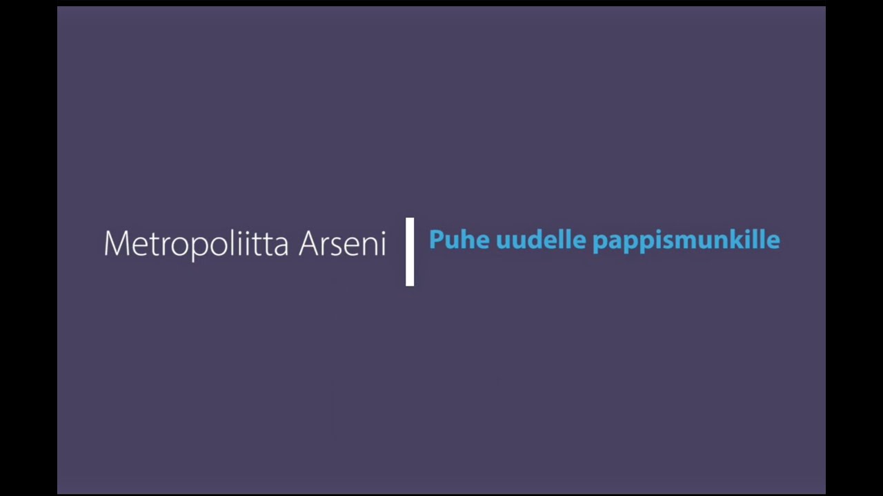 Piispan puhe pappismunkille