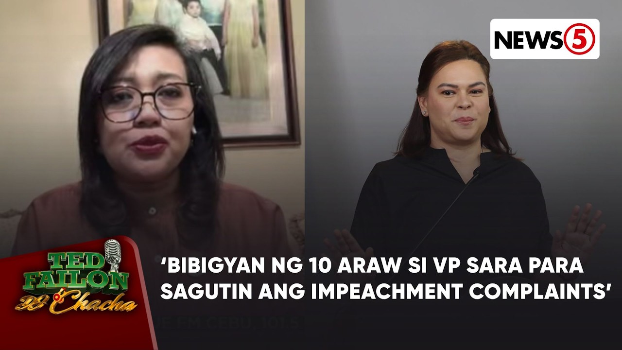 VP Sara, may 10 araw para sagutin ang impeachment complaints laban sa kanya — House panel
