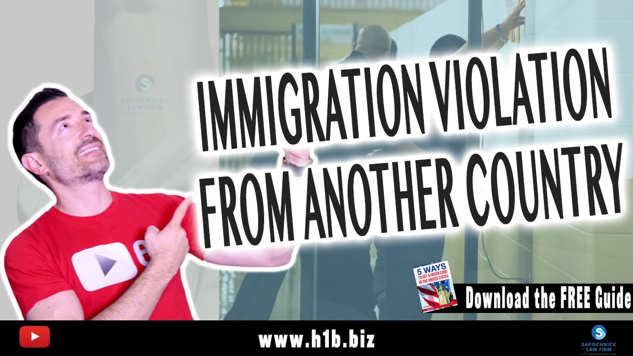What happens if you have an immigration violation from another country can you enter the US? : 🇺🇸