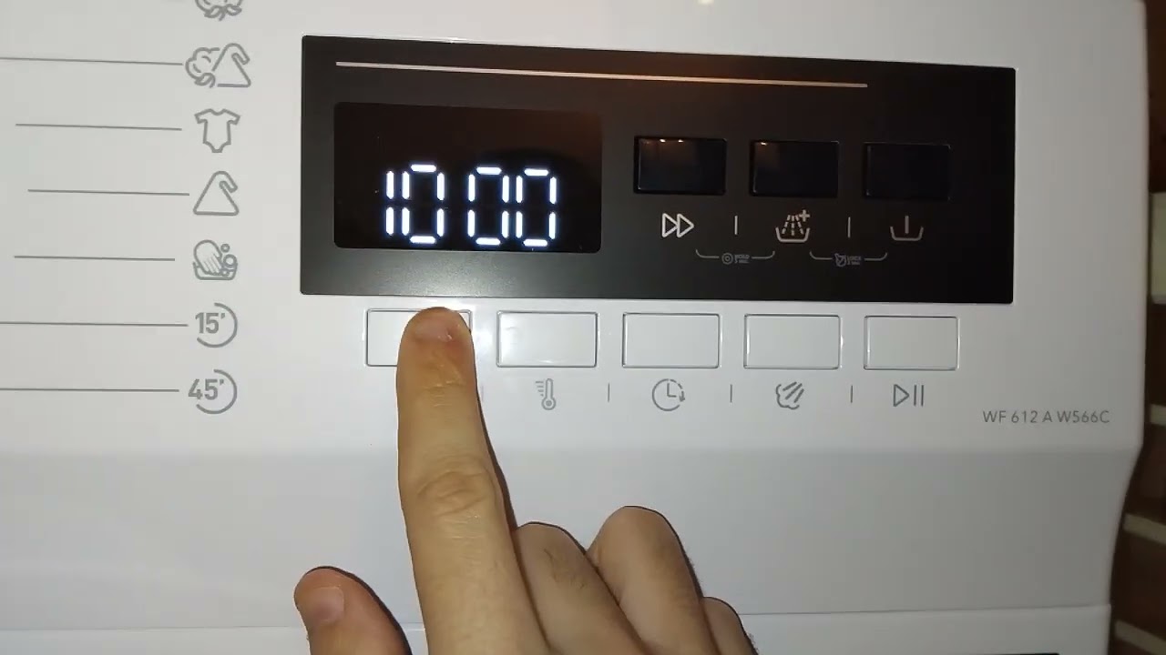 Présentation et tout les programmes lave linge valberg WF 612 A W566C