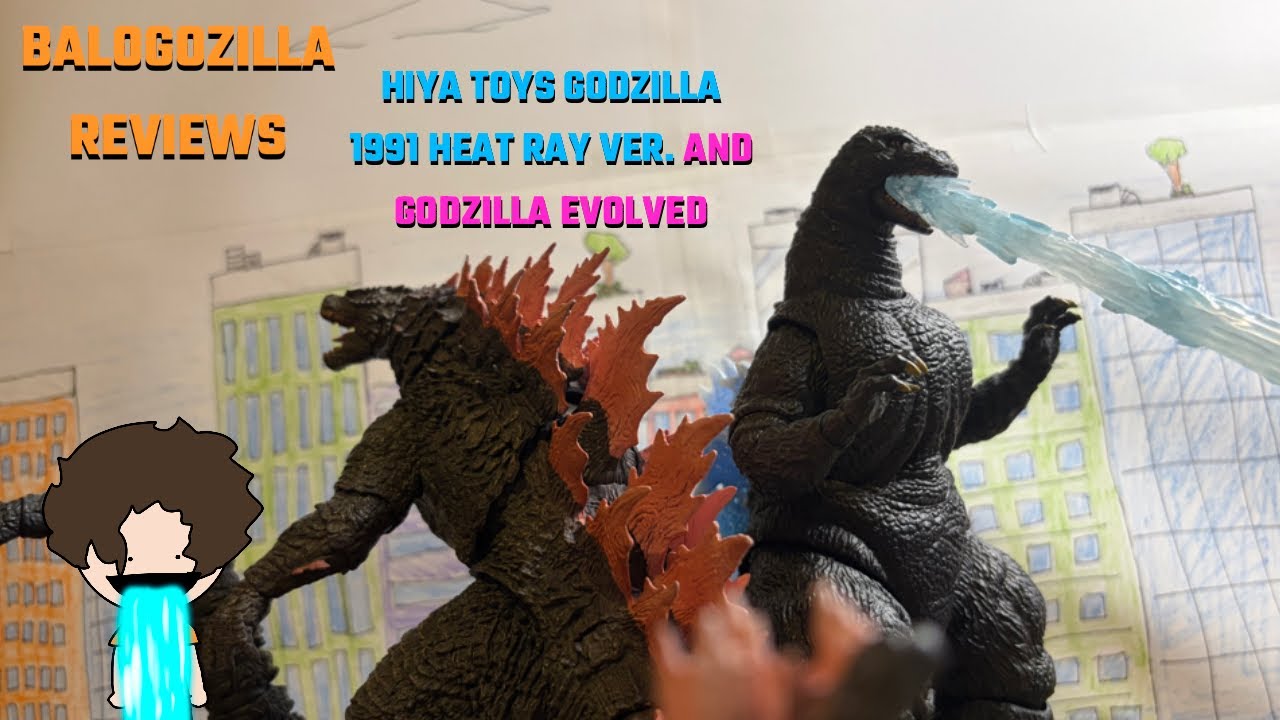 HIYA TOYS GODZILLA EVOLVED AND GODZILLA 1991 HEAT RAY REVIEW #godzilla #kaiju #hiyatoys #unboxing 