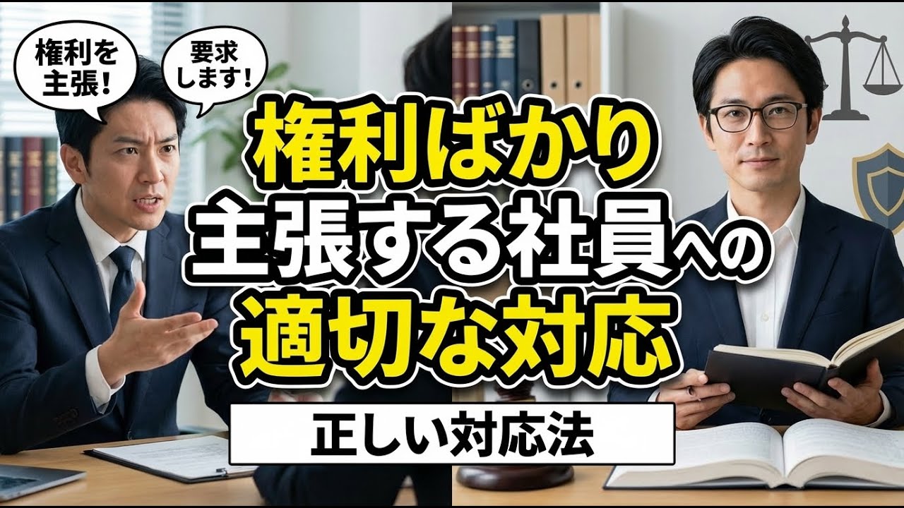 権利ばかり主張する社員への対応