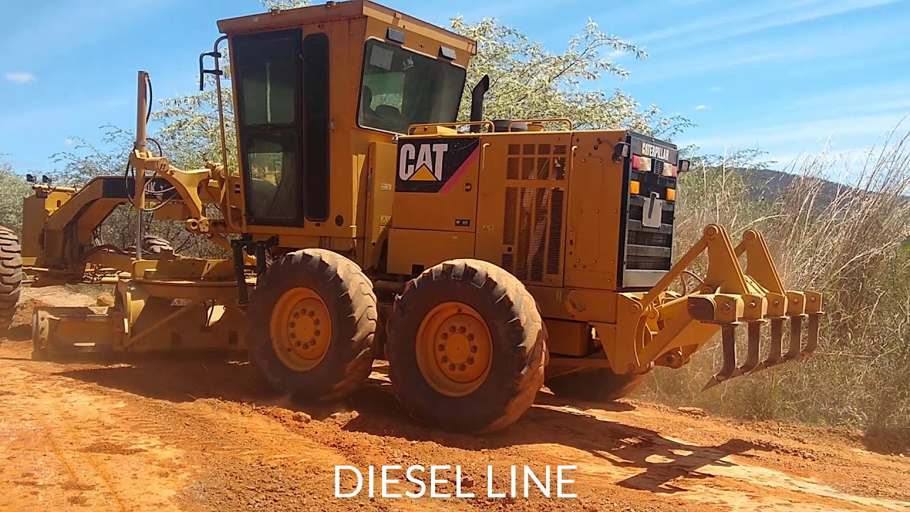 MOTONIVELADORA CATERPILLAR 120K - ABRINDO ESTRADA RURAL🚜👏👏