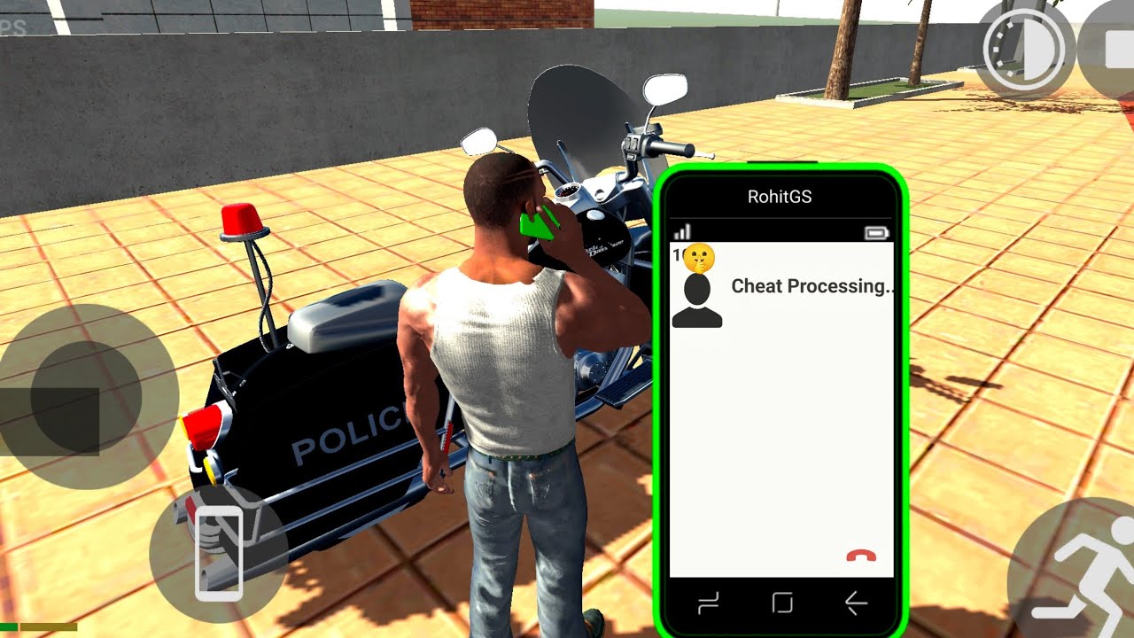 New update Police Bike Cheat Code Add In Indian Bike Driving 3D 