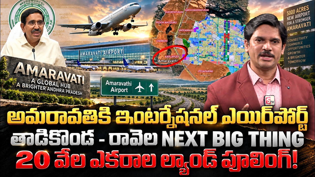 Amaravati International Airport: 20,000 Acres Land Pooling Master Plan Explained