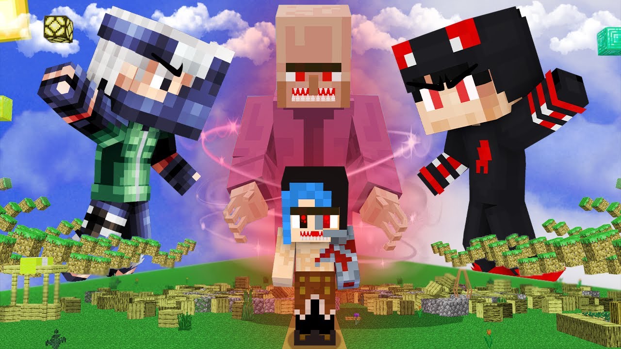 ماين كرافت : تدمير بيوت القروي الشرير 🔥 مع @PmnMinecraft و @OtakuG !؟