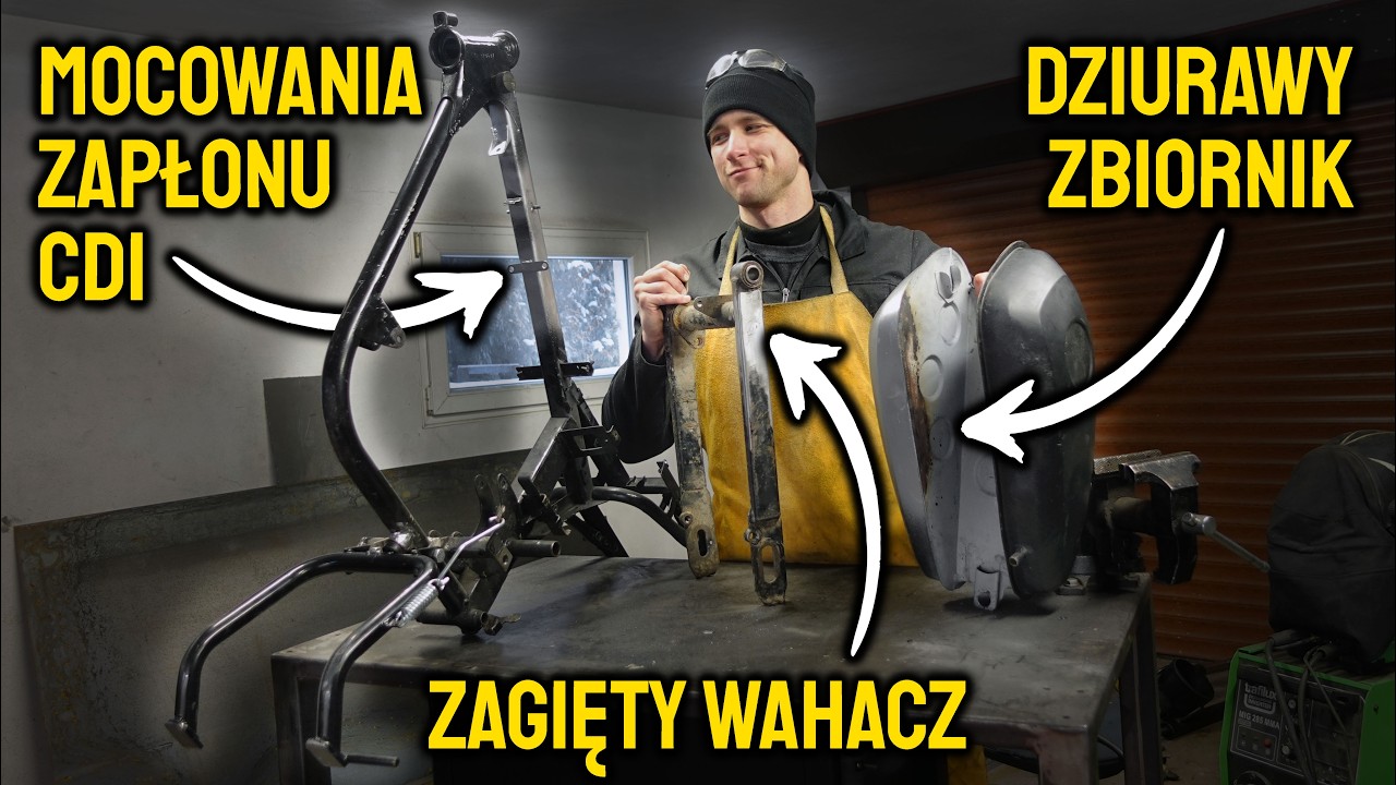 ⭐ WSK SPORT #3 - naprawa ramy i zbiornika oraz przygotowanie do montażu zapłonu CDI ⭐