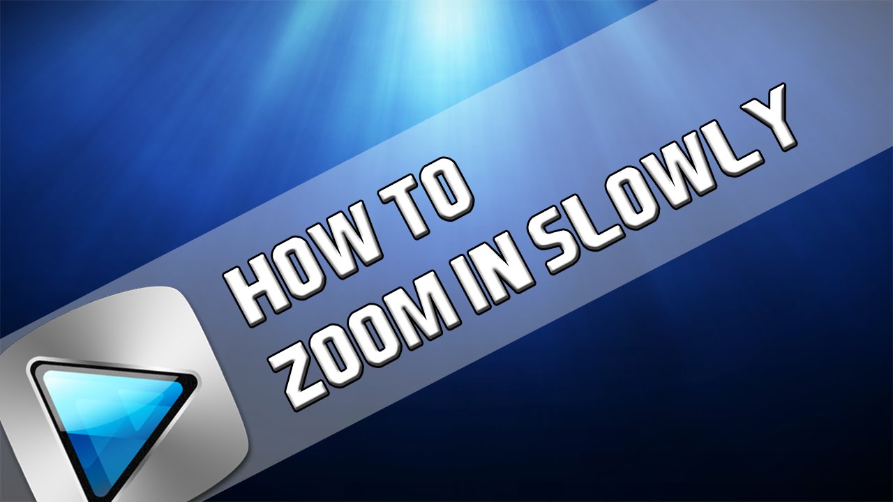 How To: Zoom in Slowly in Sony Vegas Pro 11, 12 and 13