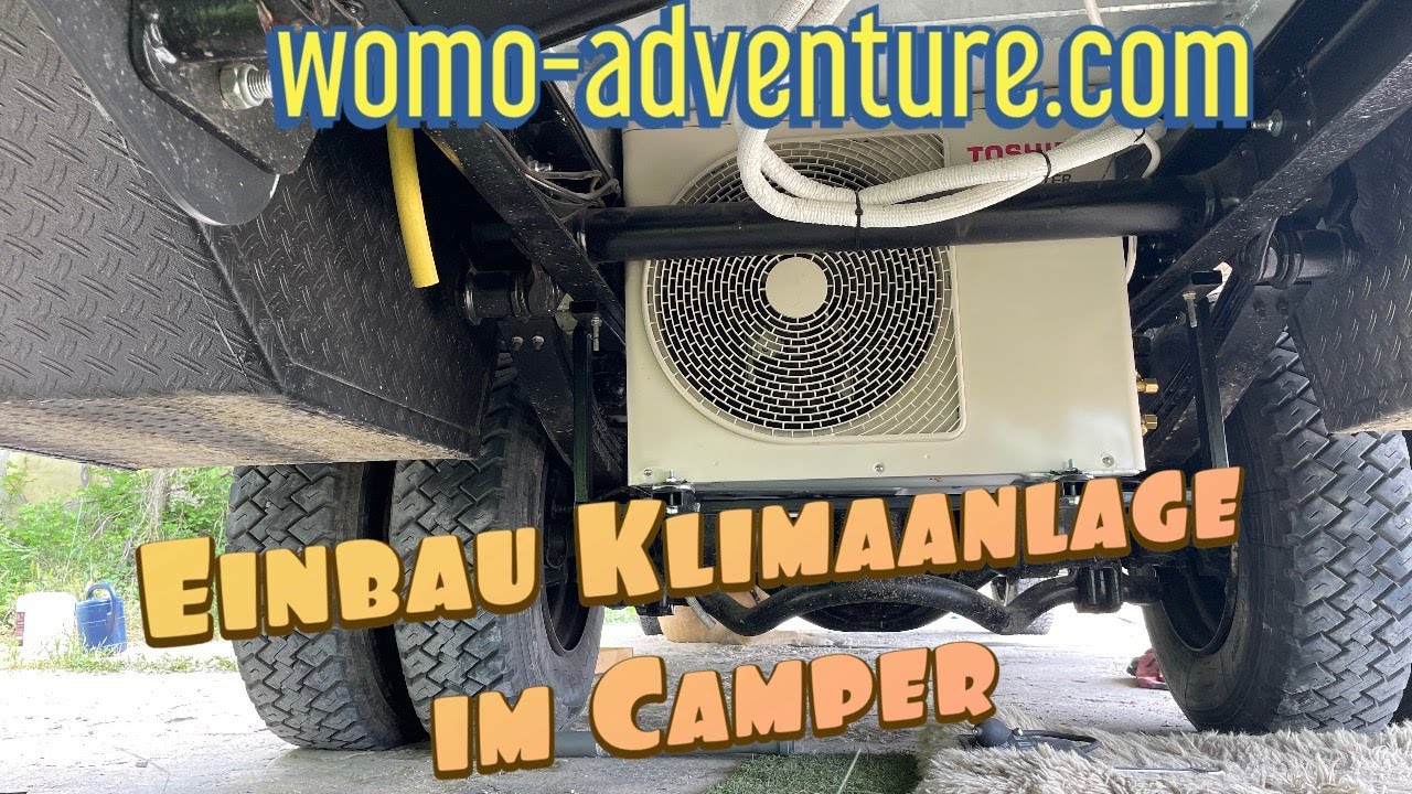 Haus Split Klimaanlage im Camper einbauen