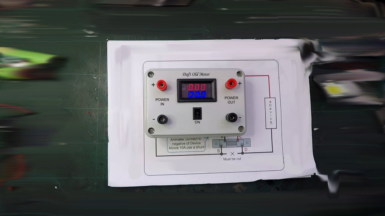 Making a Voltmeter-Ammeter with 50amp shunt