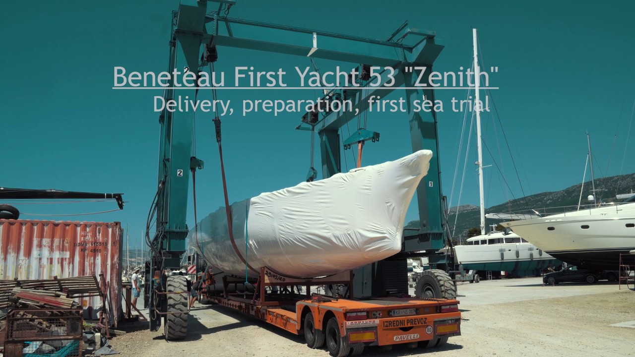 Beneteau First Yacht 53 delivery, preparation and first sea trials in Croatia