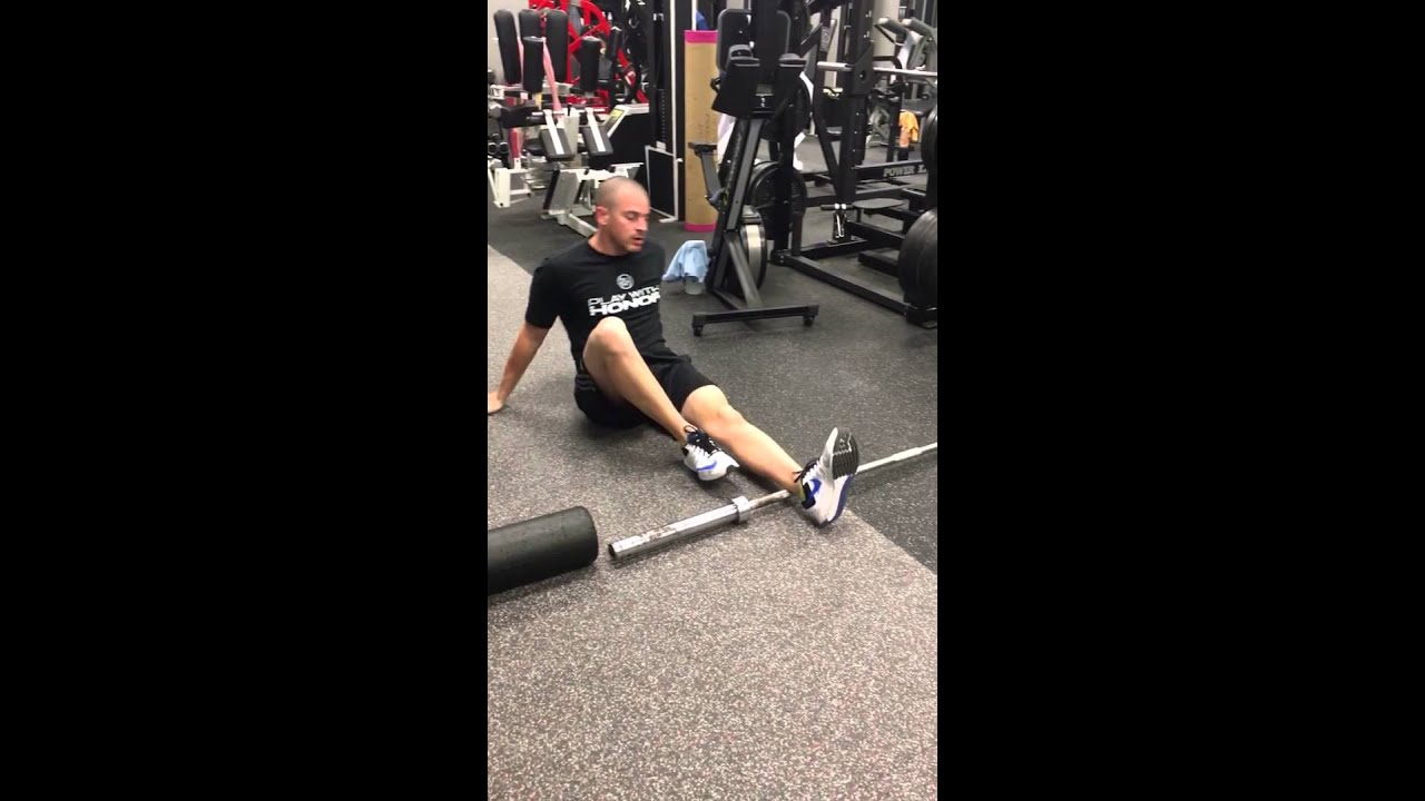 Calf/Achilles Smash w/ Foam roller & Barbell