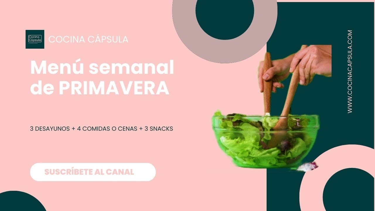 Menú semanal de primavera
