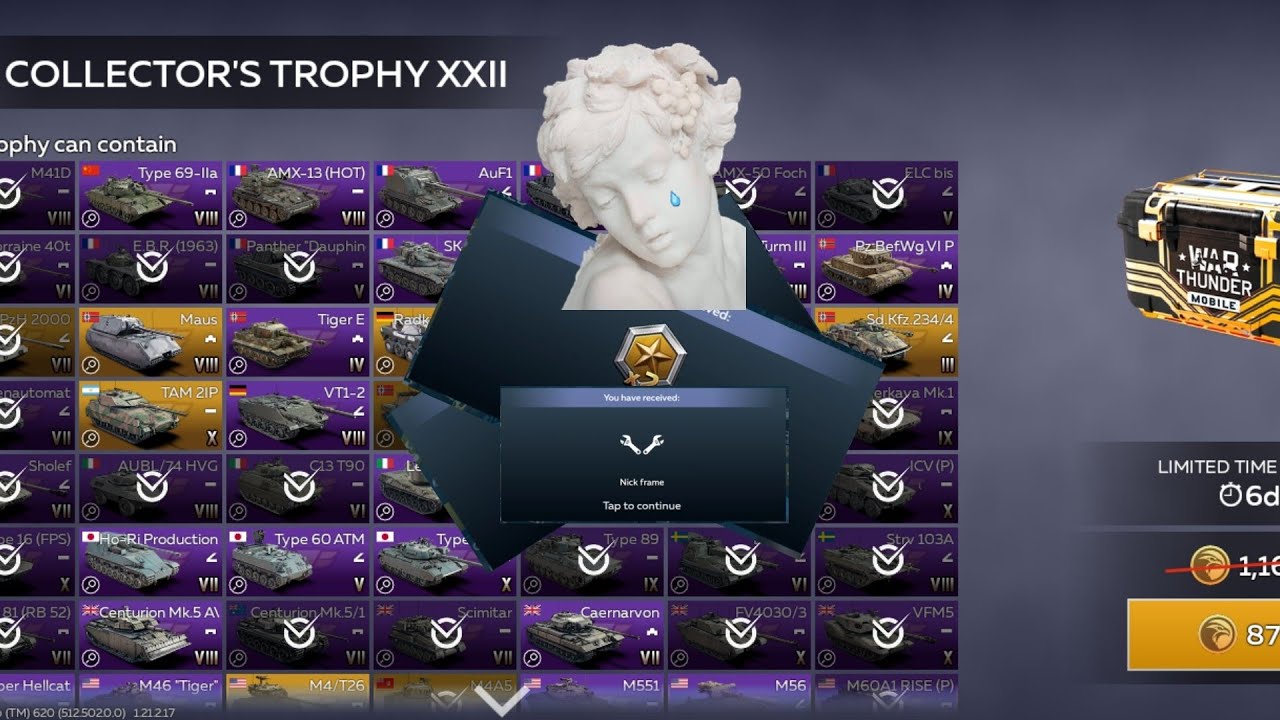 COLLECTOR'S TROPHY DAY-1 | War Thunder Mobile