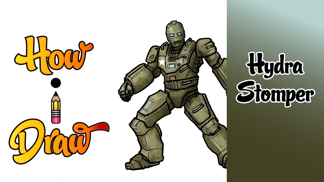 How I Draw the HYDRA STOMPER from MARVEL's WHAT IF series * how to draw the hydra stomper art lesson