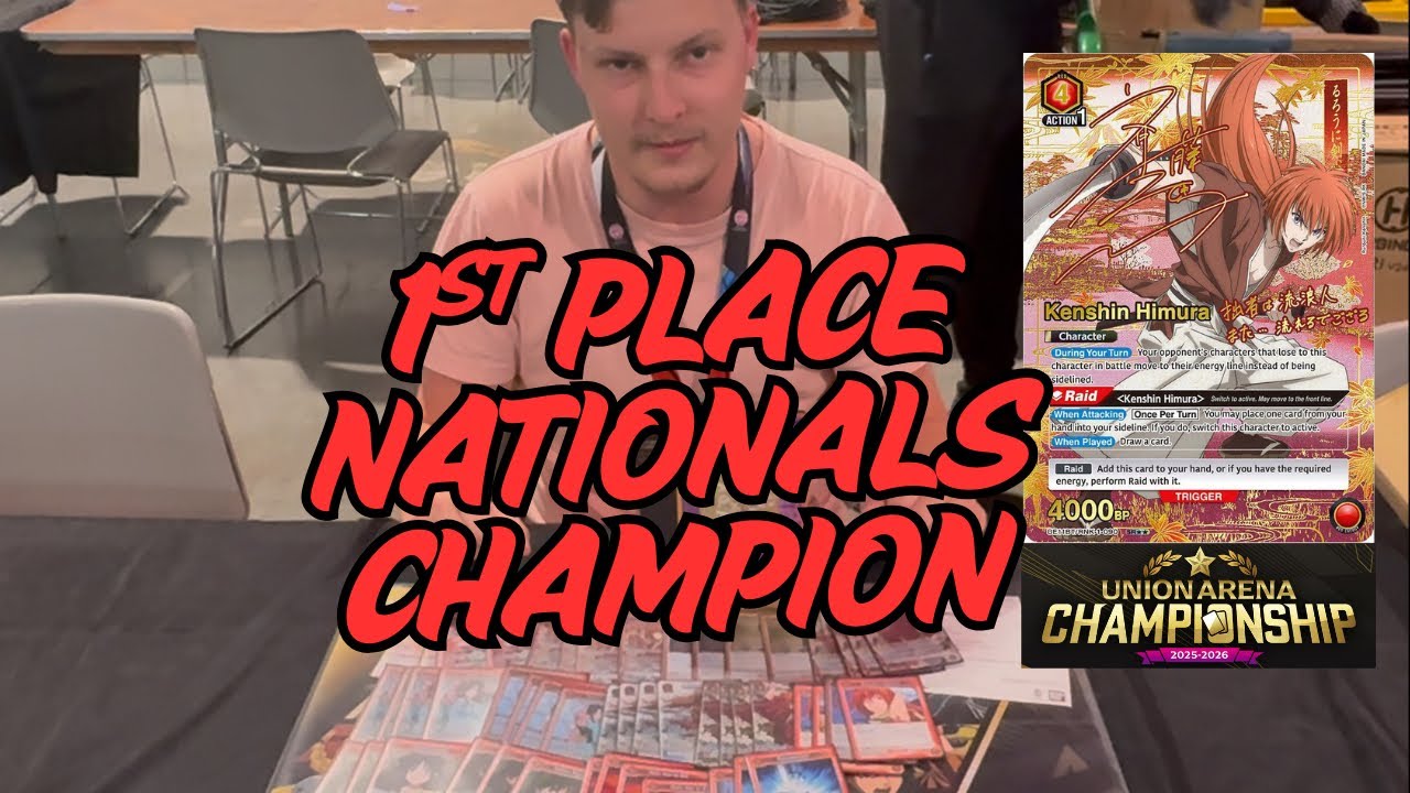 Red Kenshin Deck Profile 1st Place Nationals Champion Union Arena