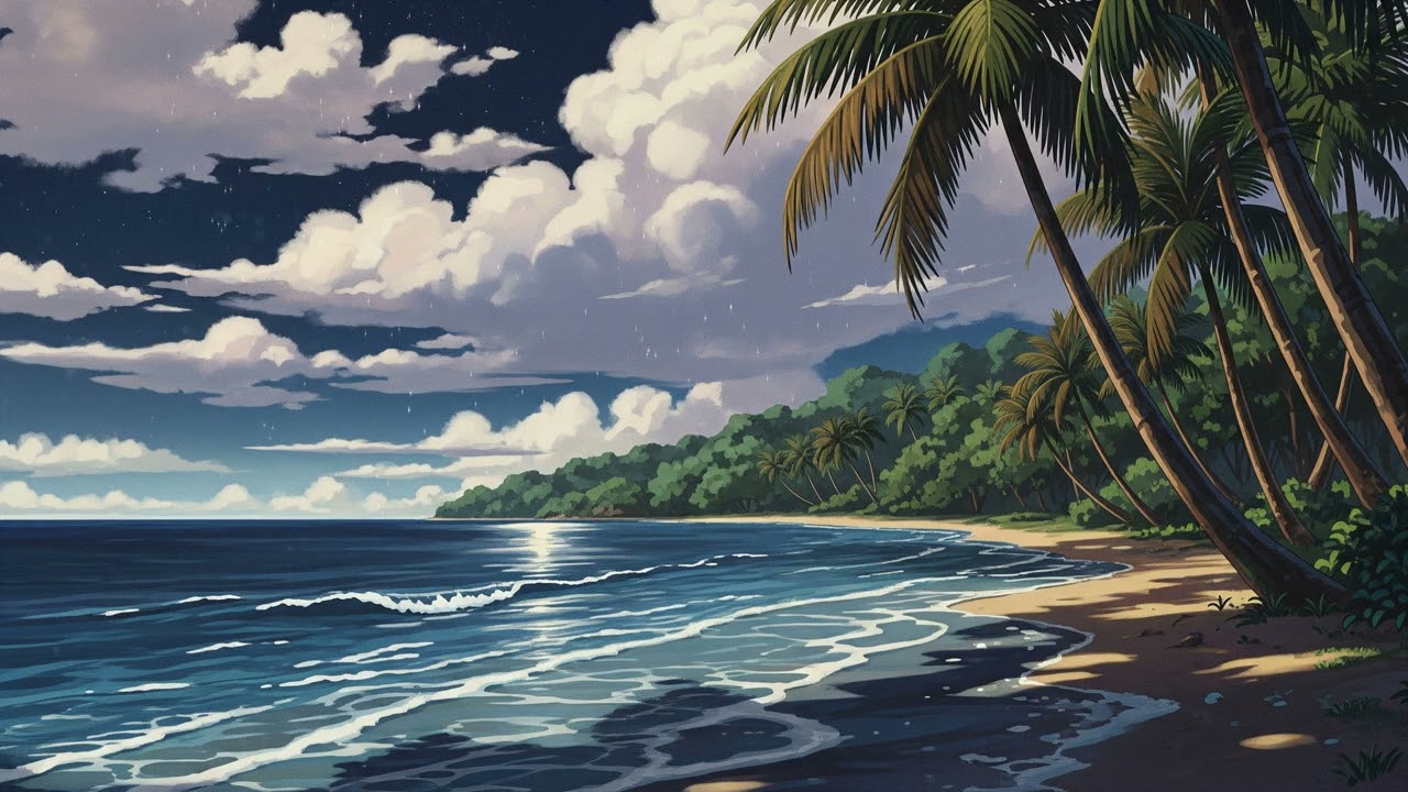 Gentle Tides and Lofi Vibes | Calm Beats for Serene Island Moments