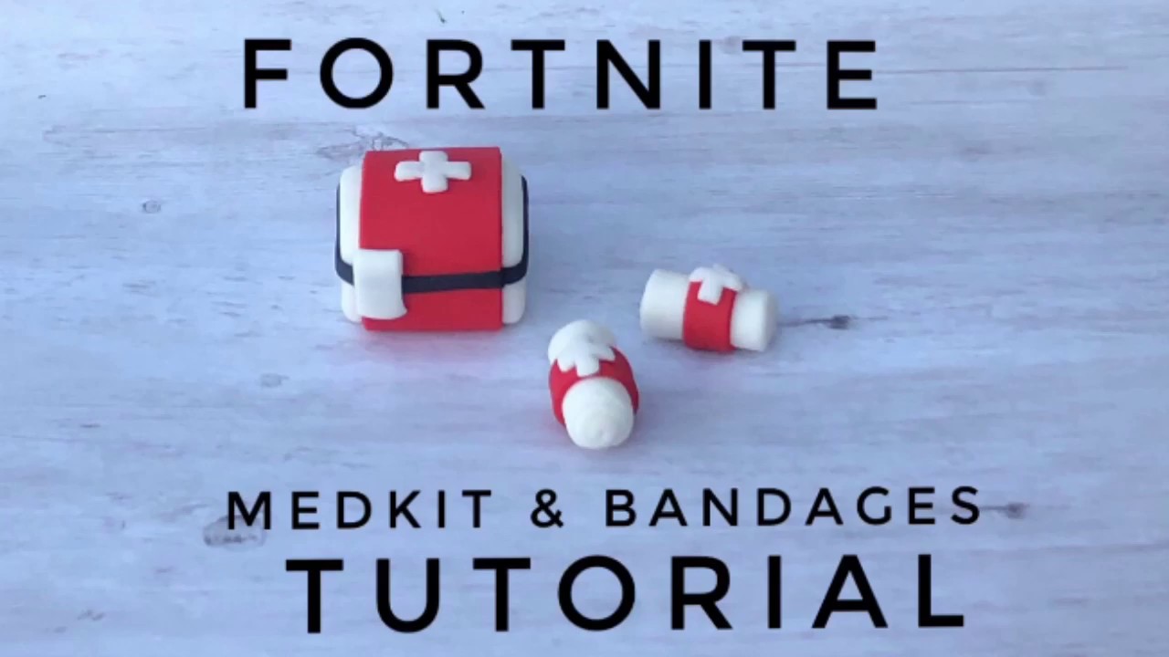 How to make a fortnite fondant medkit & bandages