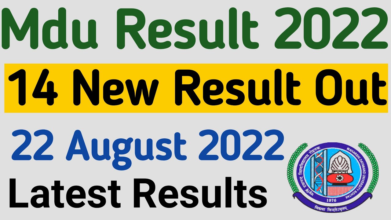 Mdu Result 2022 | mdu latest result 2022 | mdu result update | mdu 4th semester result 2022