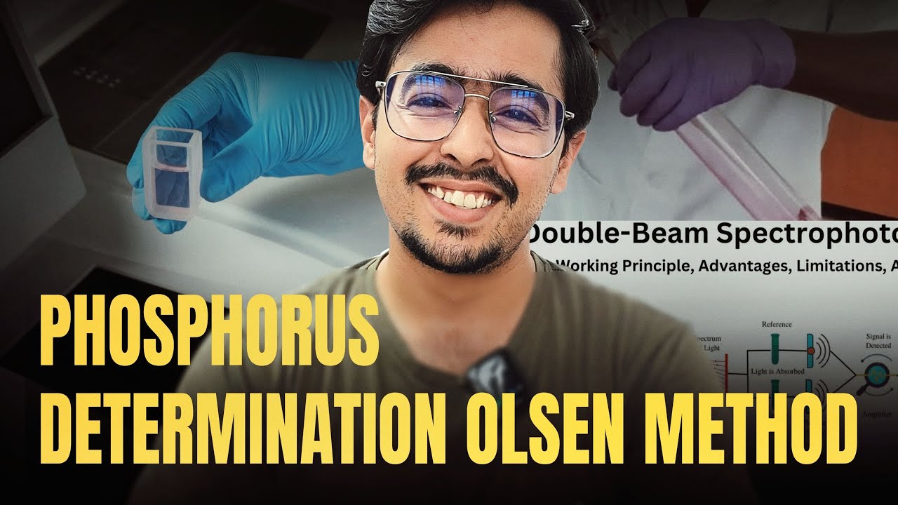 Determination of Phosphorus by Olsen Method | Soil Science Practical for ICAR JRF/SRF/NET