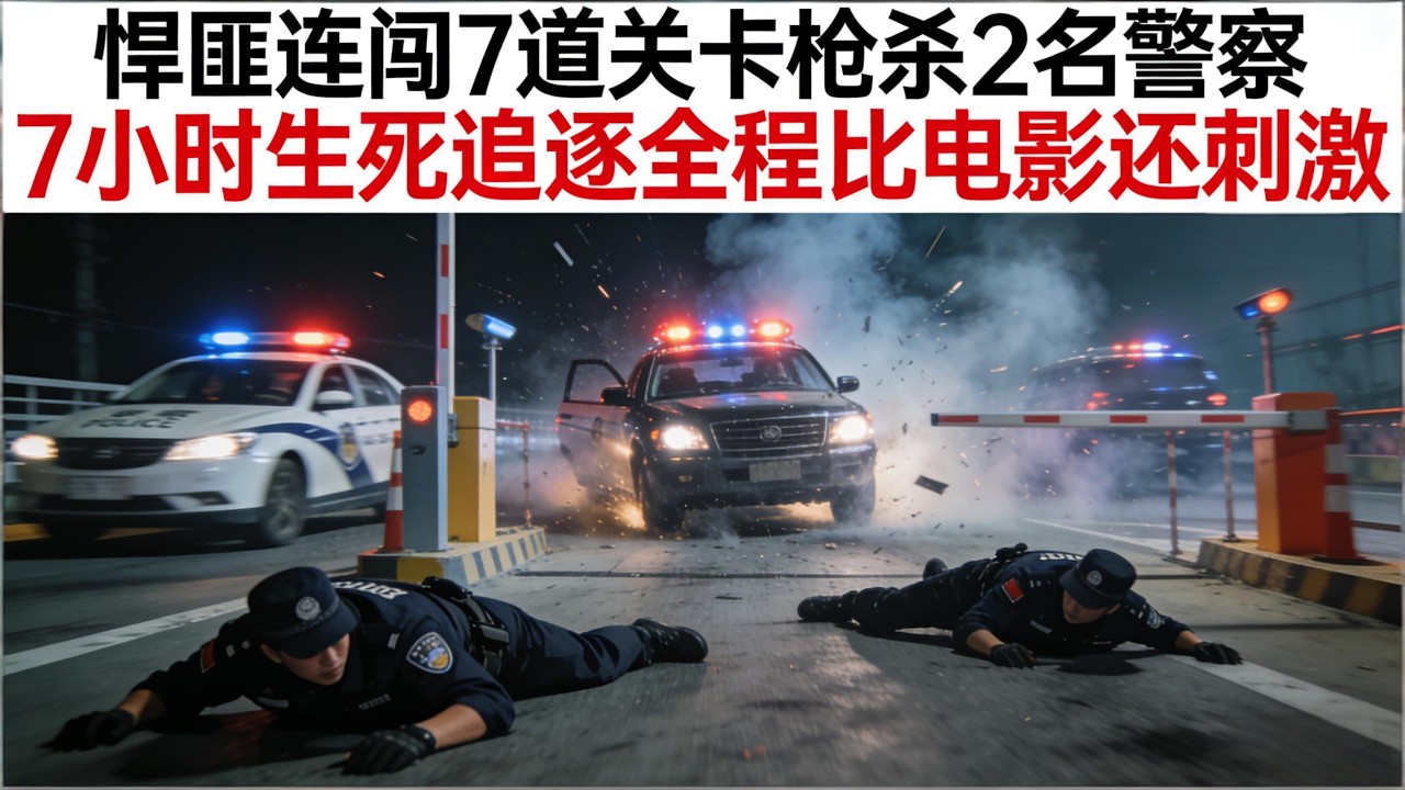 悍匪连闯 7 道关卡、枪杀 2 名警察！7 小时生死追逐，全程比电影还刺激！#案件調查 #大案紀實 #奇闻大案故事会