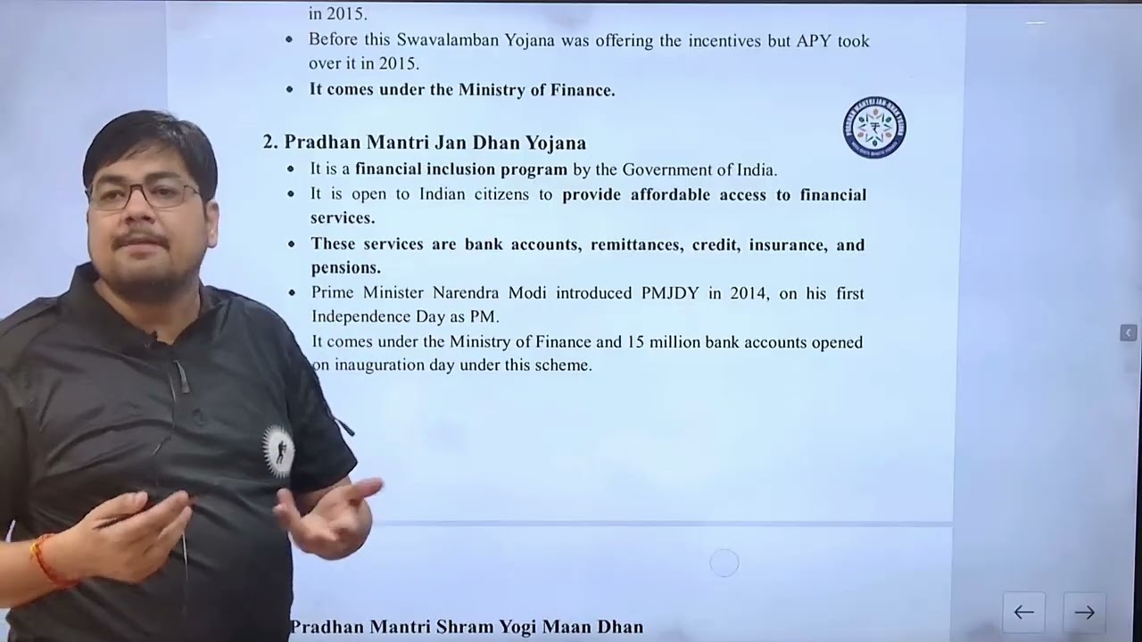 Important Govt Schemes for Finance and Insurance, Health and Urban India