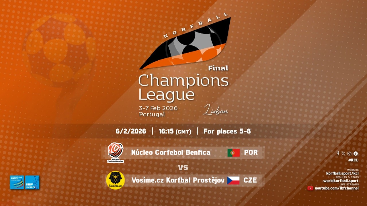 NC Benfica - Vosíme.cz Prostějov (For place 5-8) | IKF KCL Final (2025-26)