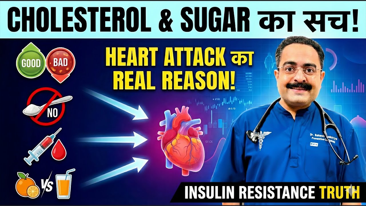 Hidden Danger of Insulin Resistance | Cholesterol & Heart Disease Real Reason | Heart Attack
