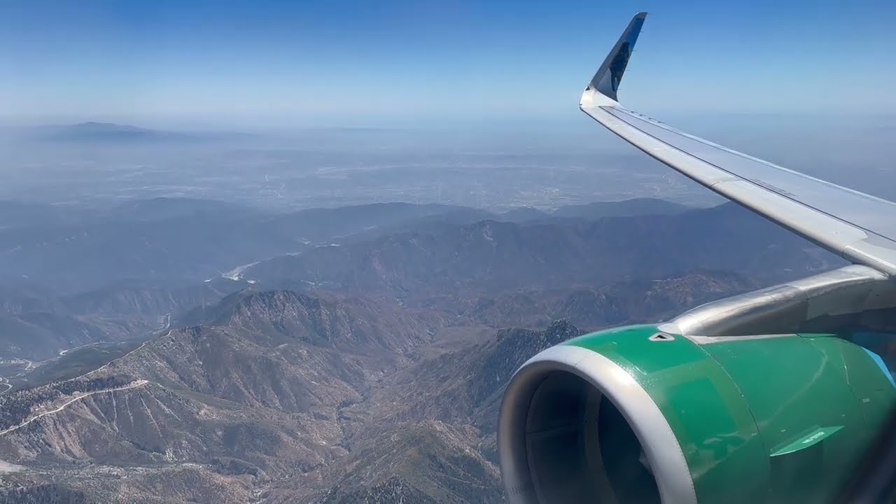 FLIGHT EXPERIENCE | Frontier A321 Ontario CA to Las Vegas - Engine View & LOUD Takeoff Roar!