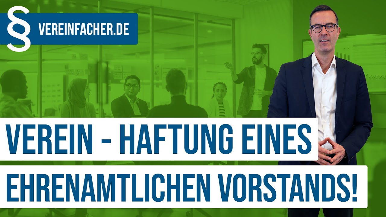 Haftung des ehrenamtlichen Vorstands!