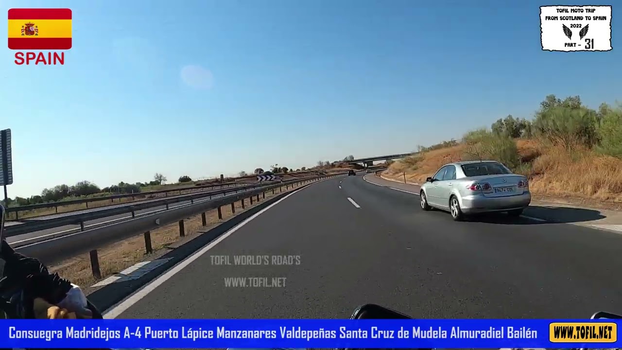 #31 Consuegra Madridejos A-4 Puerto Lápice Manzanares Valdepeñas Santa Almuradiel Bailén  SPAIN 2022