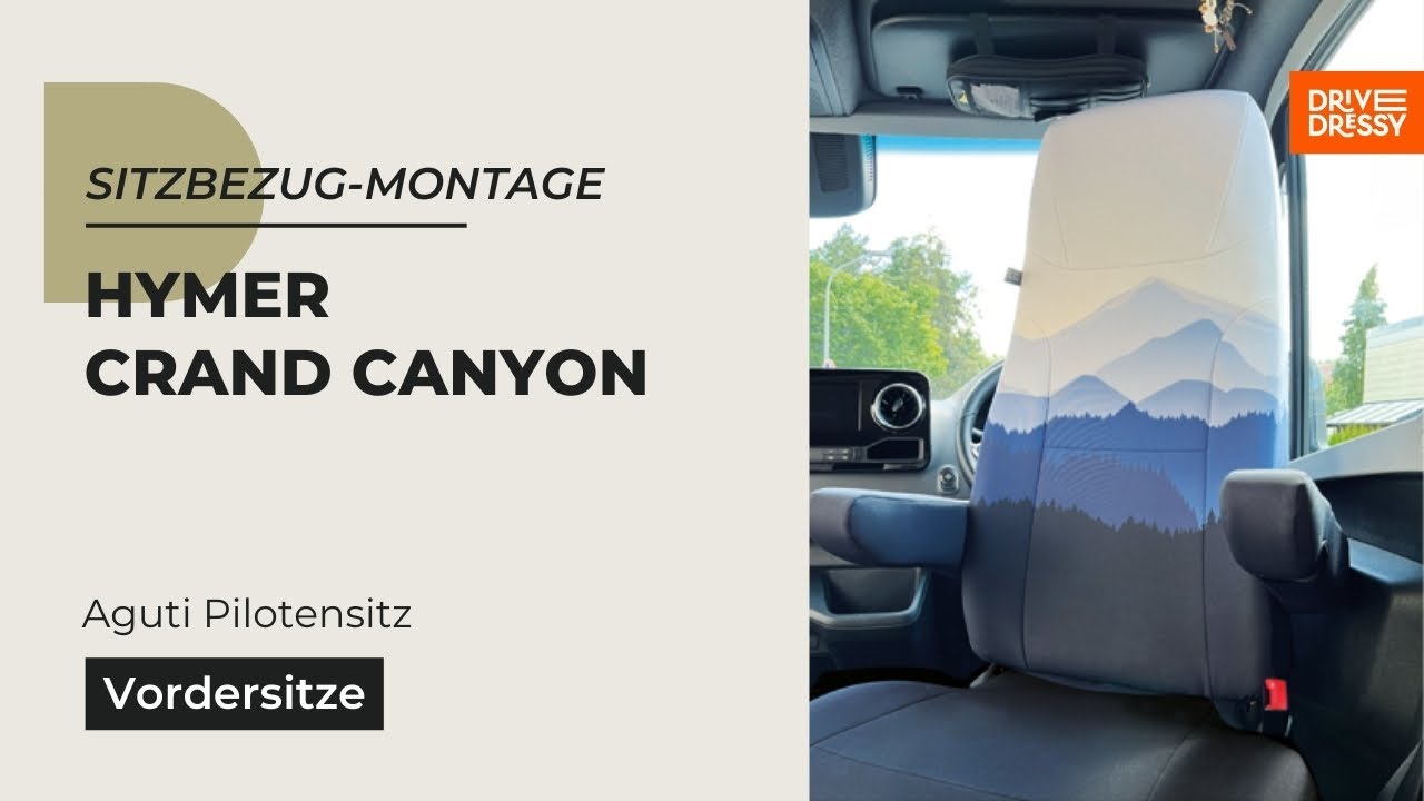 DriveDressy Sitzbezüge - Hymer Grand Canyon Aguti Pilotensitze