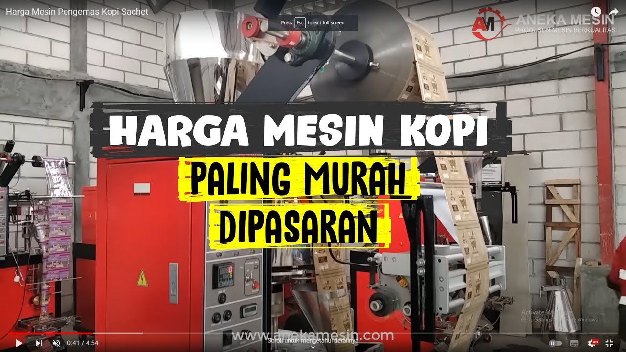 Harga Mesin Pengemas Kopi Sachet