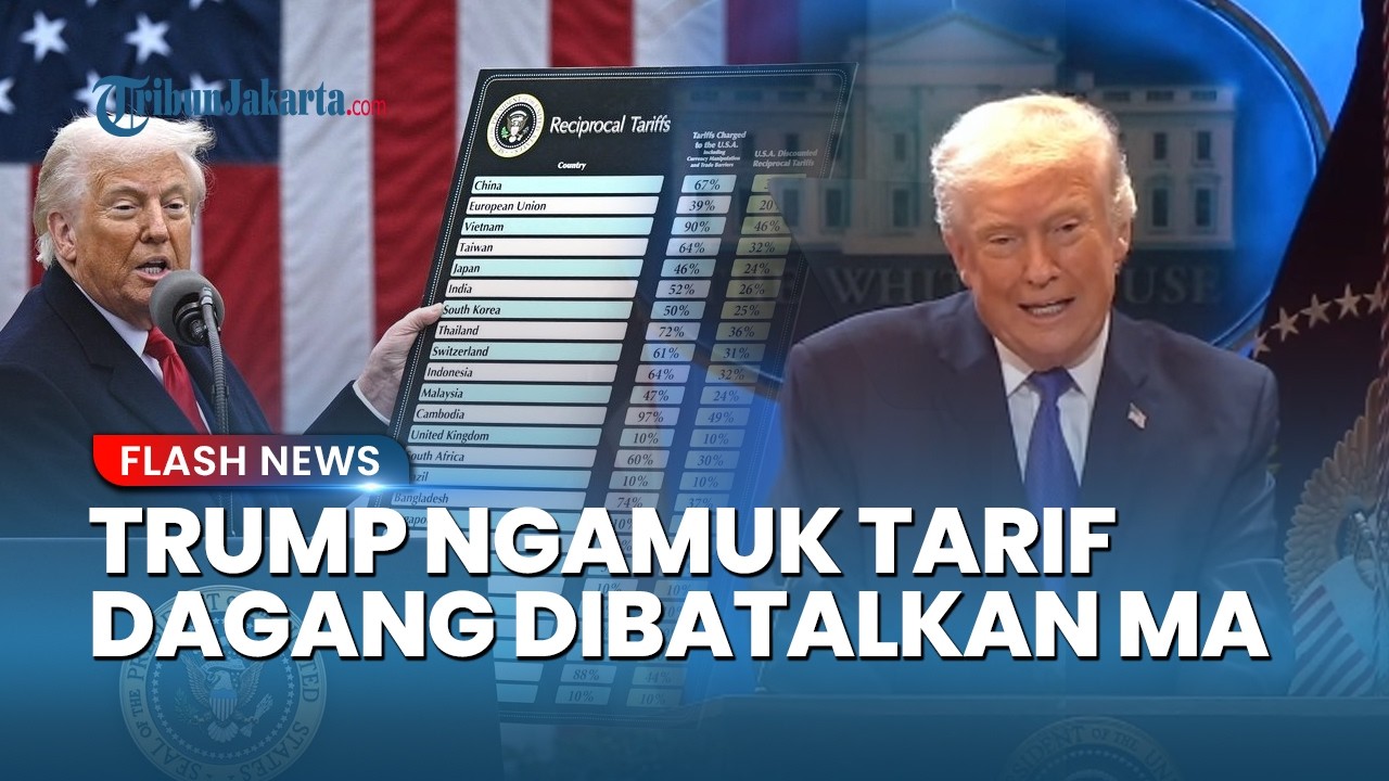 Donald Trump Murka! Sebut Hakim MA Penjilat seusai Kebijakan Tarif Dagangnya Dijegal