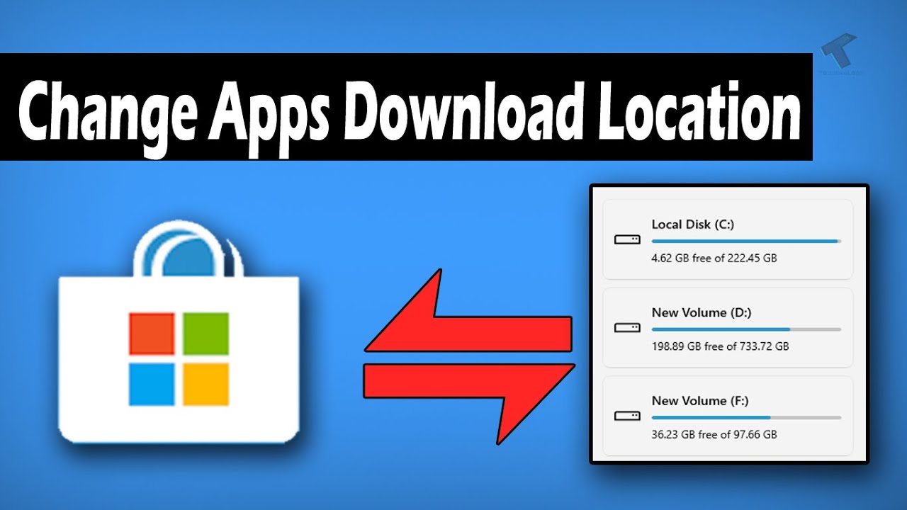 How to Change The Windows Store Apps Default Download Location