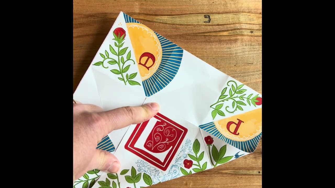 Victorian Puzzle Purse easy folding instructions, minimal folds