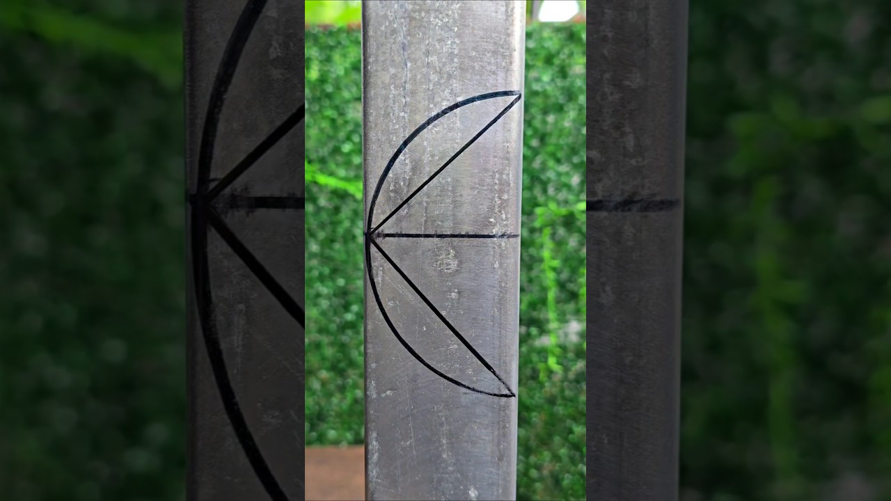 never been discussed.! fastest trick to cut 90 degree square pipe without a square.